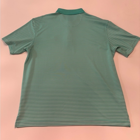 Jack Nicklaus Green Striped Polo Shirt Men’s XL Golf Performance Short Sleeve - Picture 4 of 4